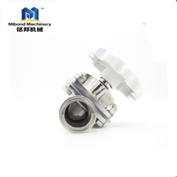 China reliable manufacturer Sanitary Stainless Steel brewing PTFE control valve Diaphragm Valve